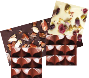 Photo tablettes de chocolat
